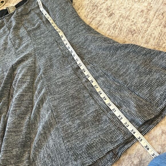 Anthropologie Dolan Left Coast Dress Gray Piper Pleated Fit & Flare large - Picture 6 of 9